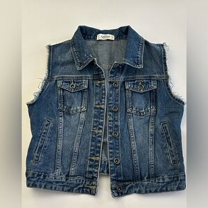 FLORENCIA || Denim Sleeveless Vest. Sz. L
